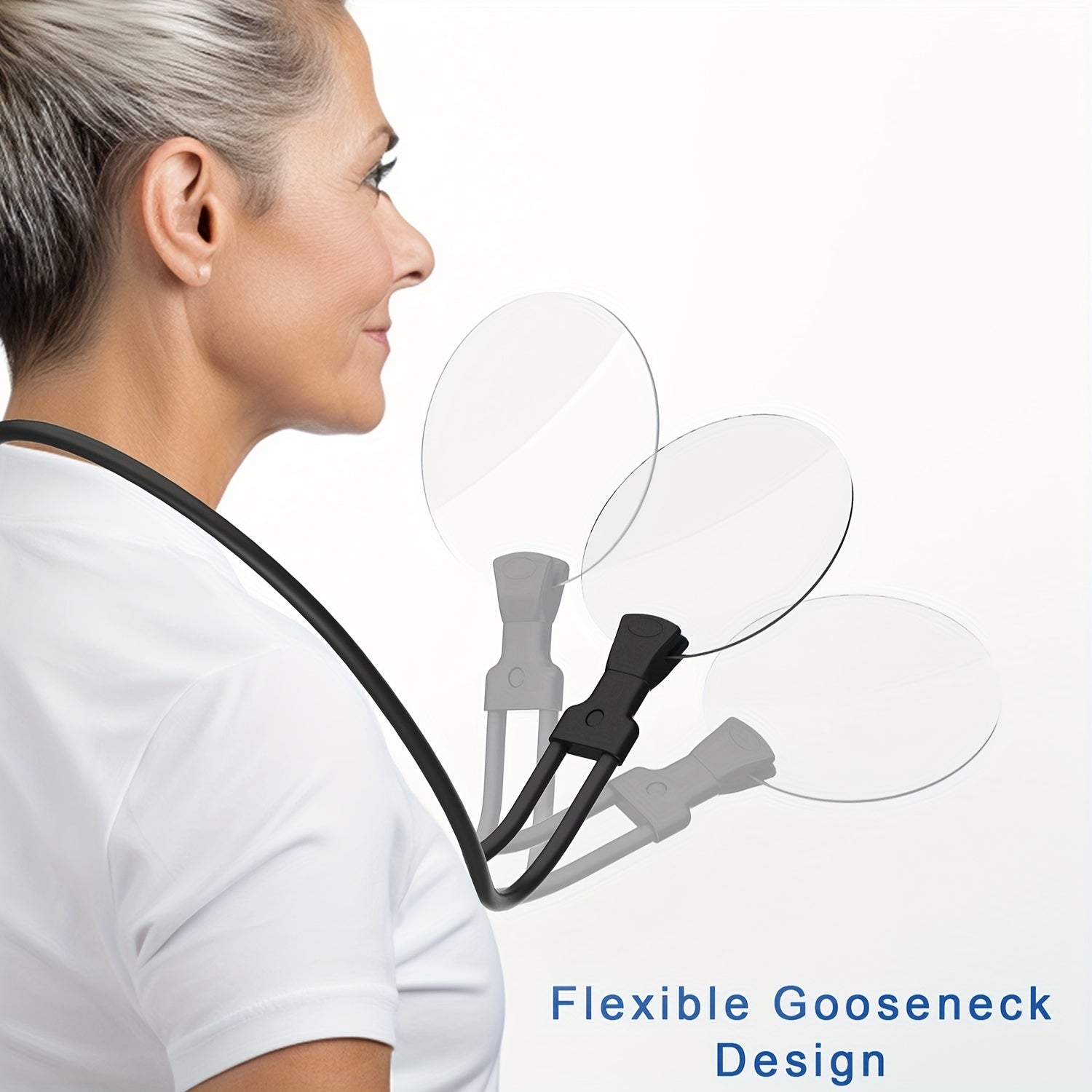Neck-Mounted Magnifier | 5X Zoom for Effortless Viewing