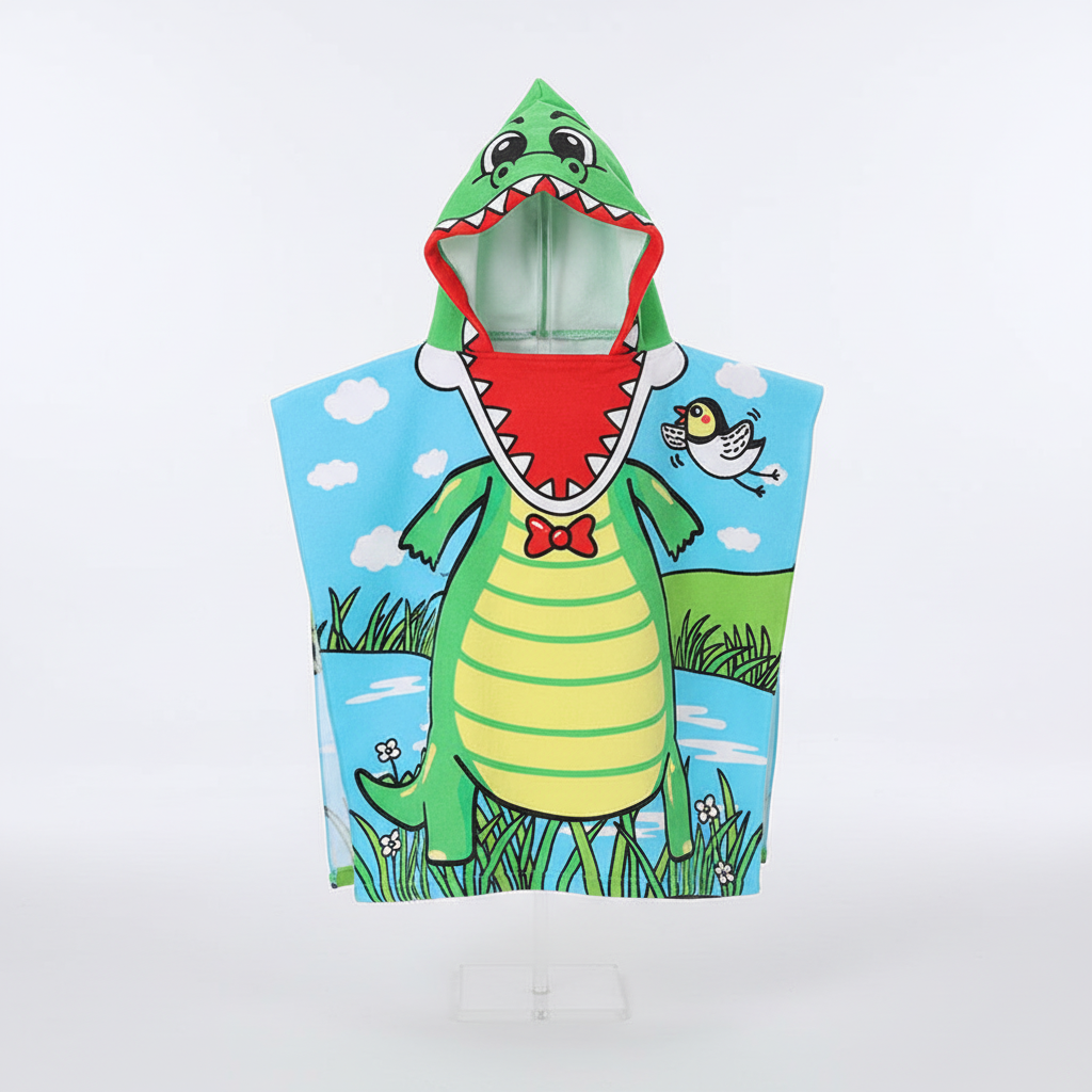 Dinosaur Hooded Bath Towel