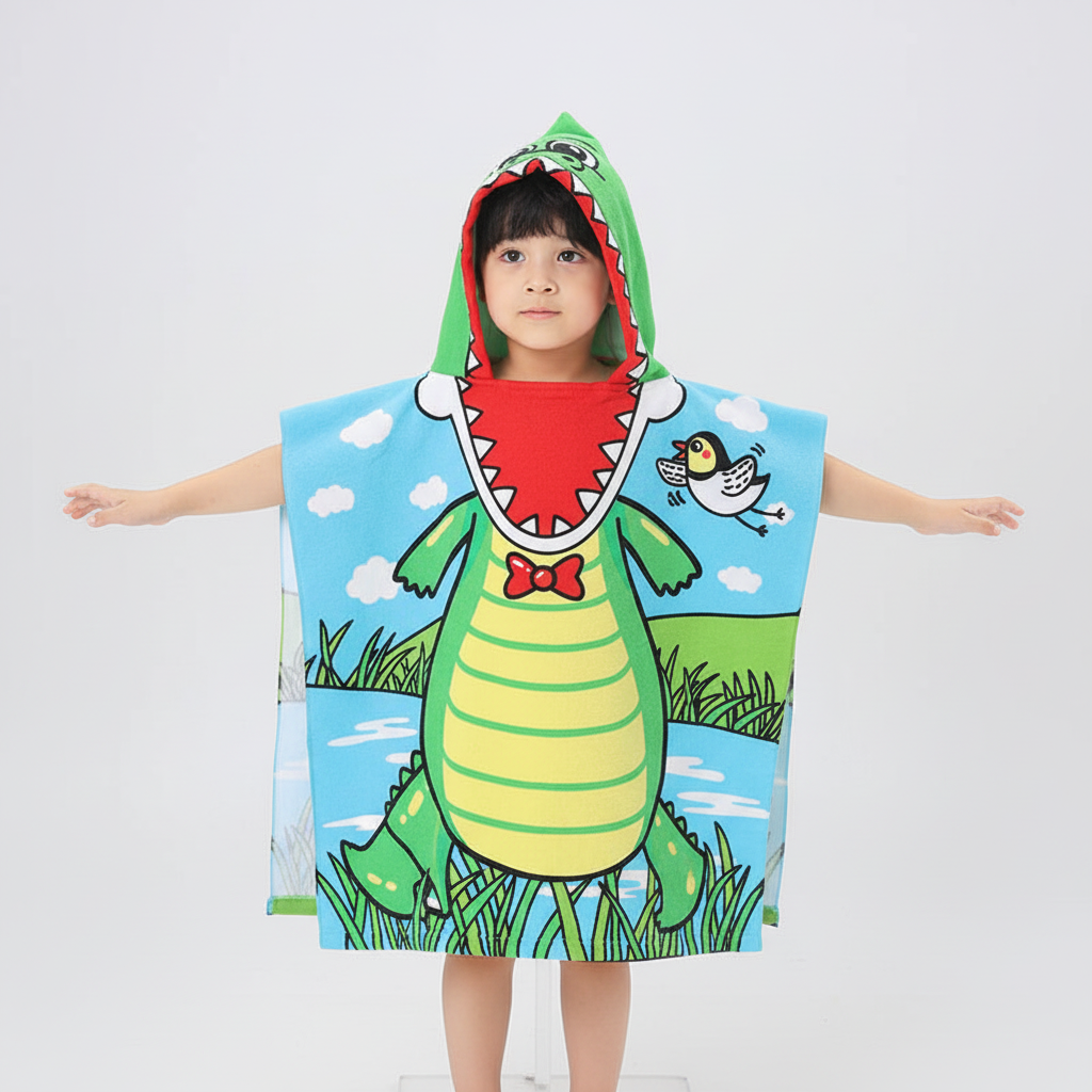 Dinosaur Hooded Bath Towel
