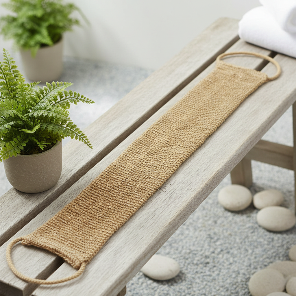 Hemp Bath Mitt for Gentle Exfoliation and Cleansing
