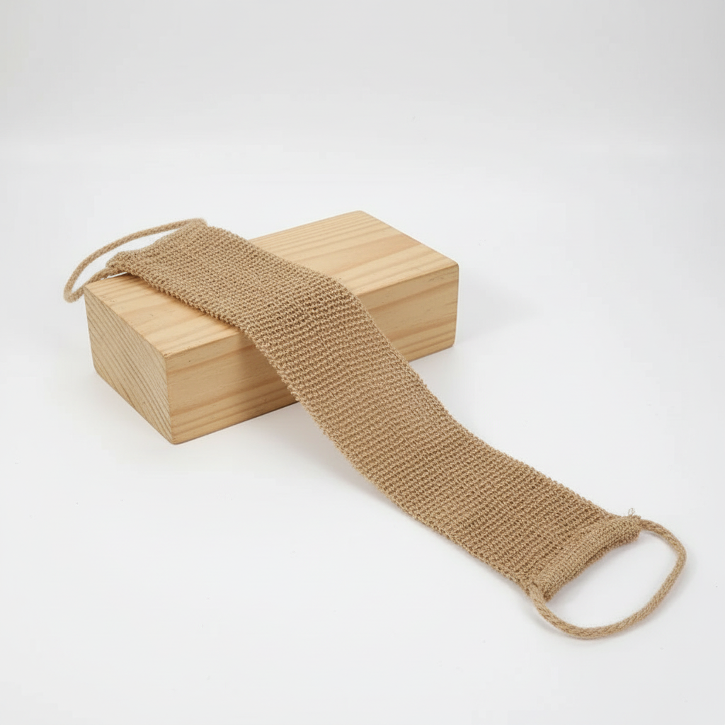 Hemp Bath Mitt for Gentle Exfoliation and Cleansing