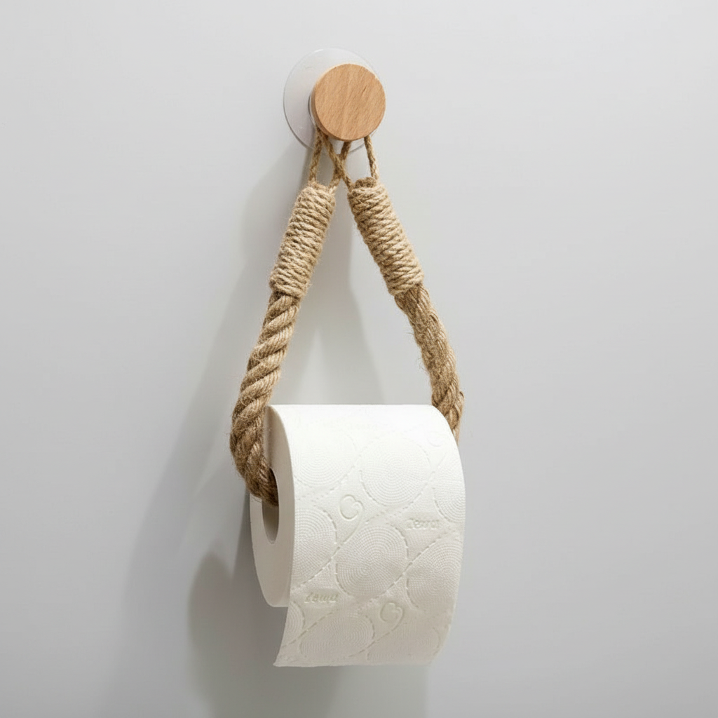 Hemp Rope Hanging Paper Dispenser