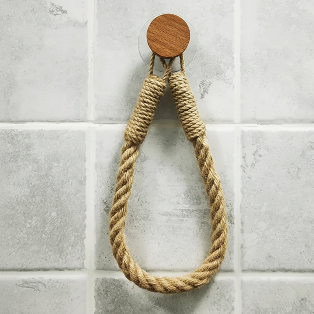 Hemp Rope Hanging Paper Dispenser