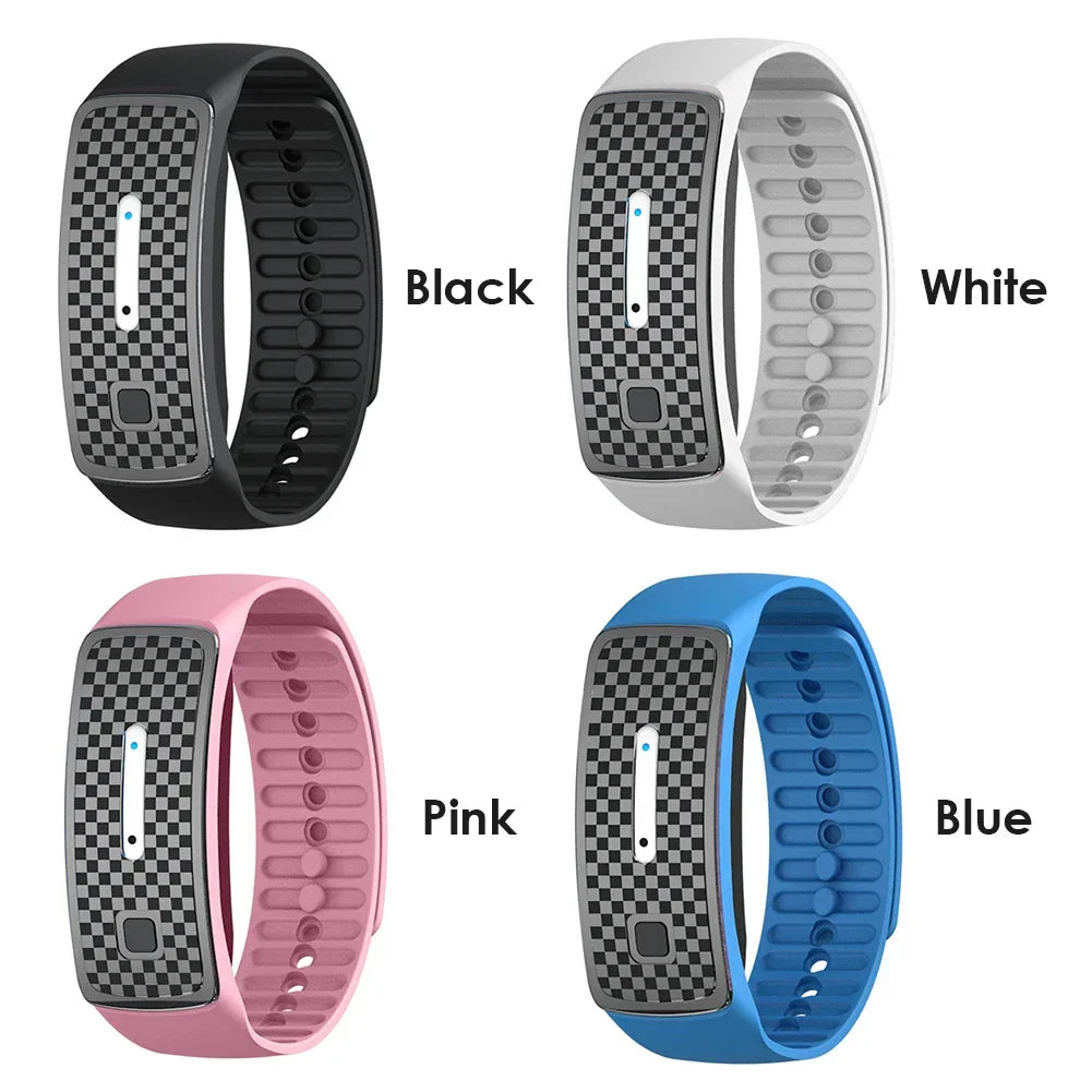 Eco-Friendly Mosquito Defense Bracelet - Rechargeable Design