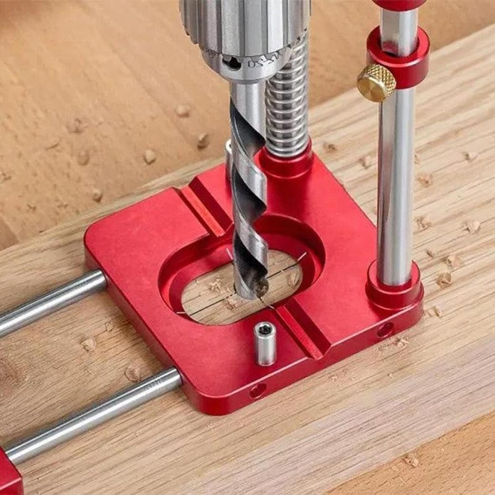 Precision Wood Drilling Guide with Adjustable Features