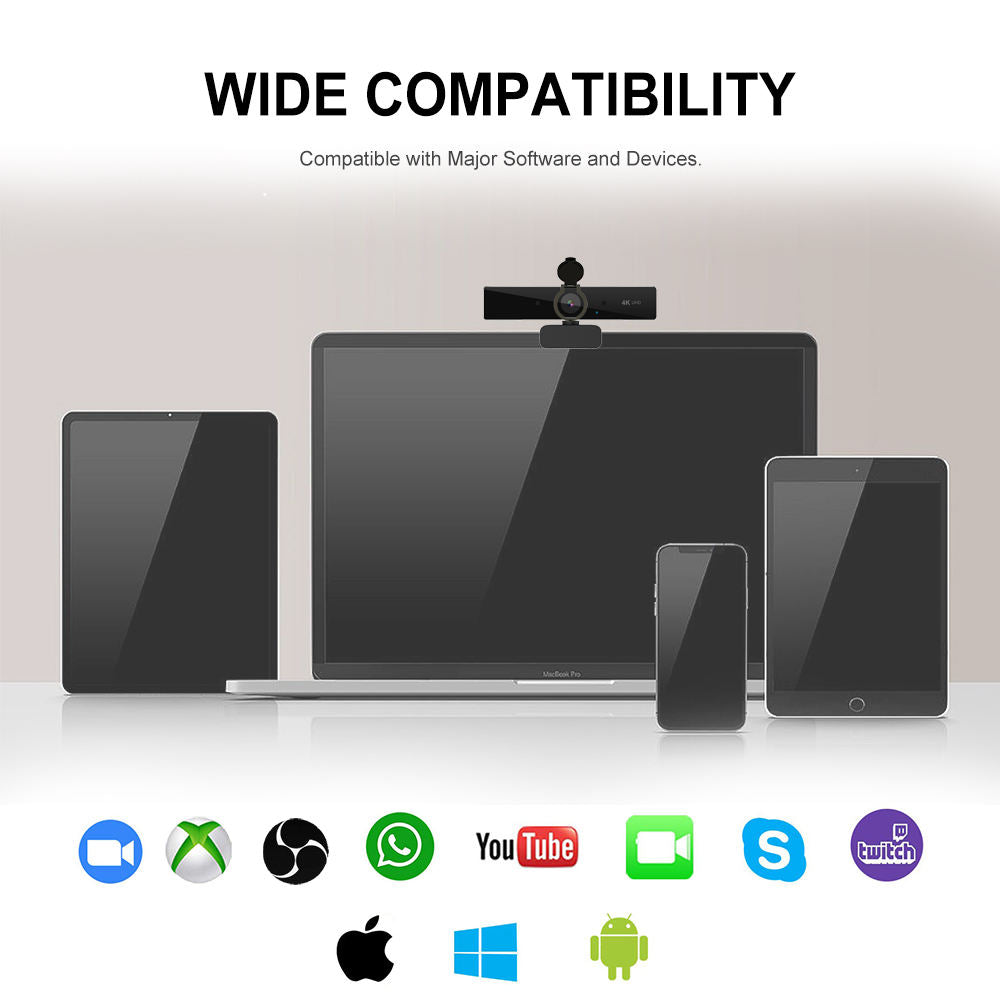 Crystal Clear 4K Webcam for Professional Streaming
