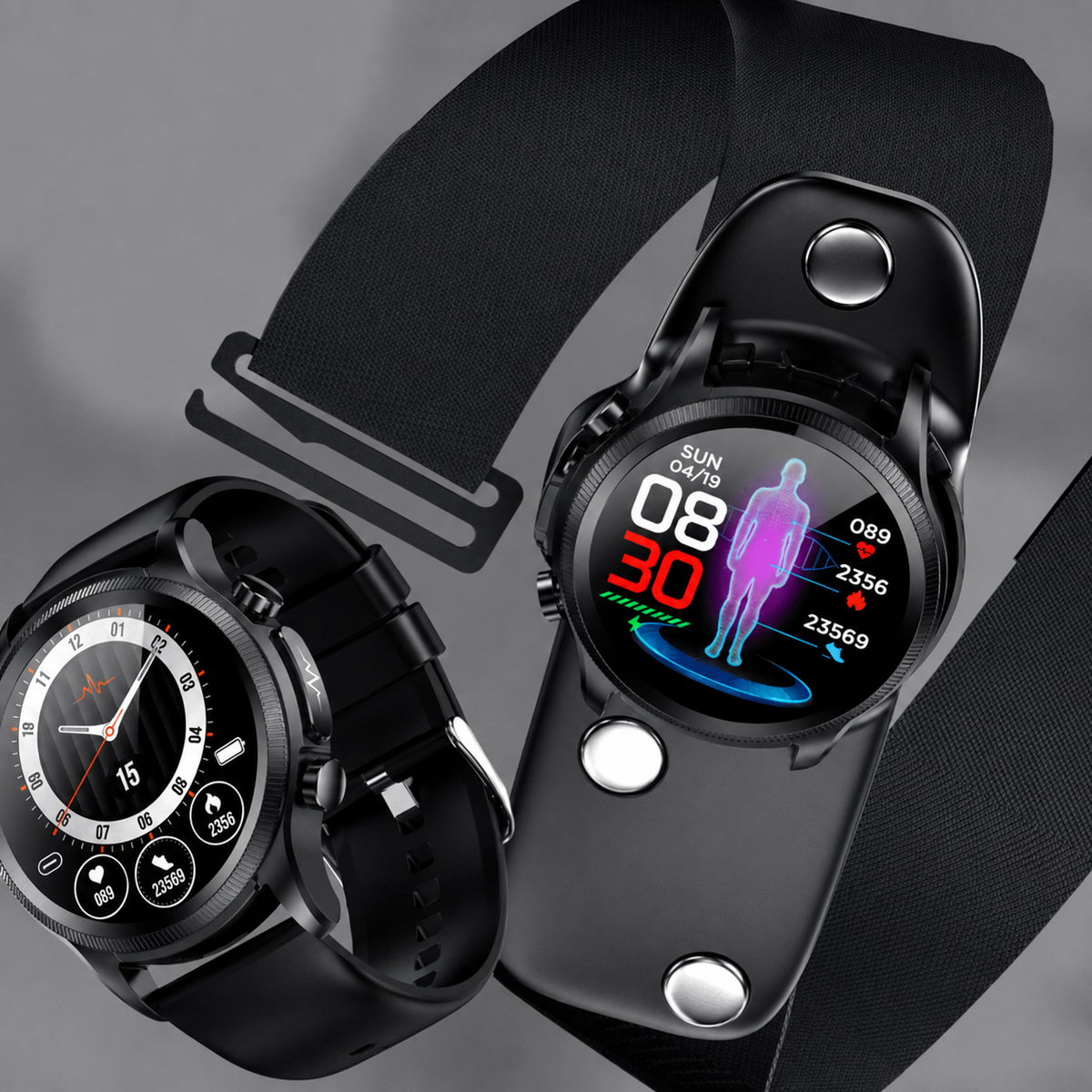 FitSync Pro | Sleek Smartwatch for Heart Rate & Glucose Tracking