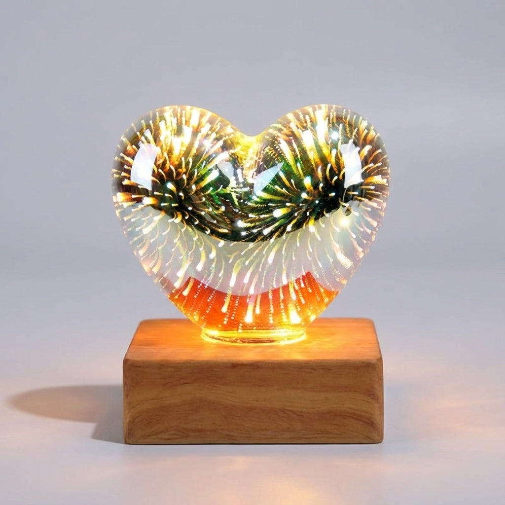 LED Heart-Shaped Night Light