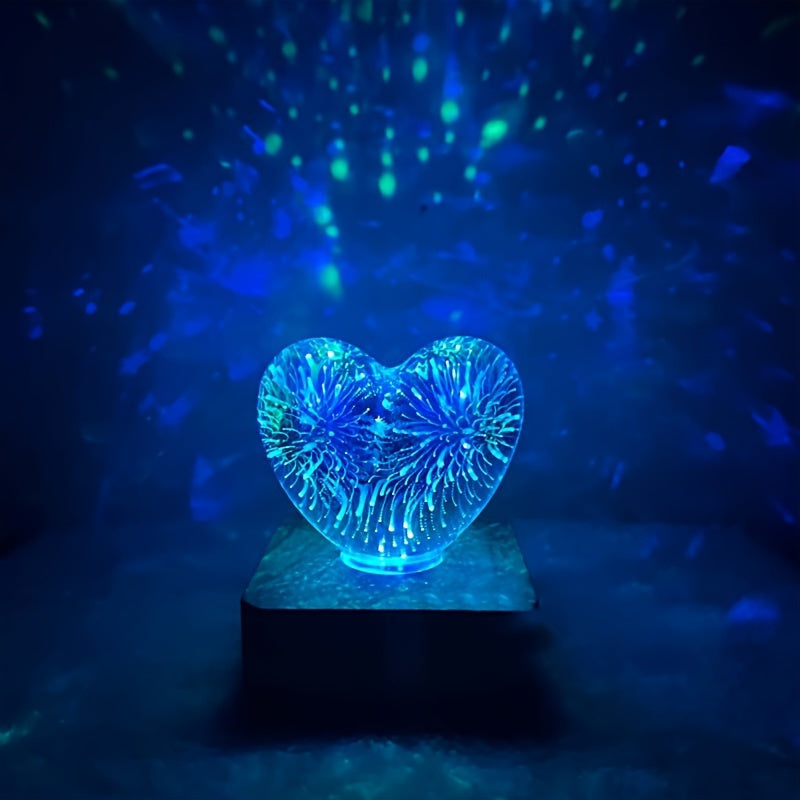 LED Heart-Shaped Night Light