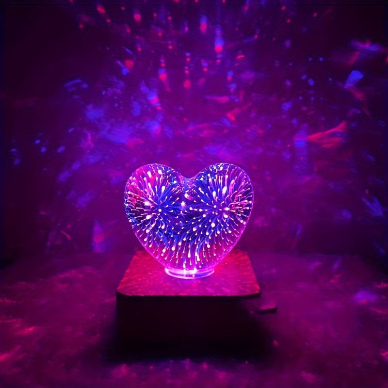 LED Heart-Shaped Night Light