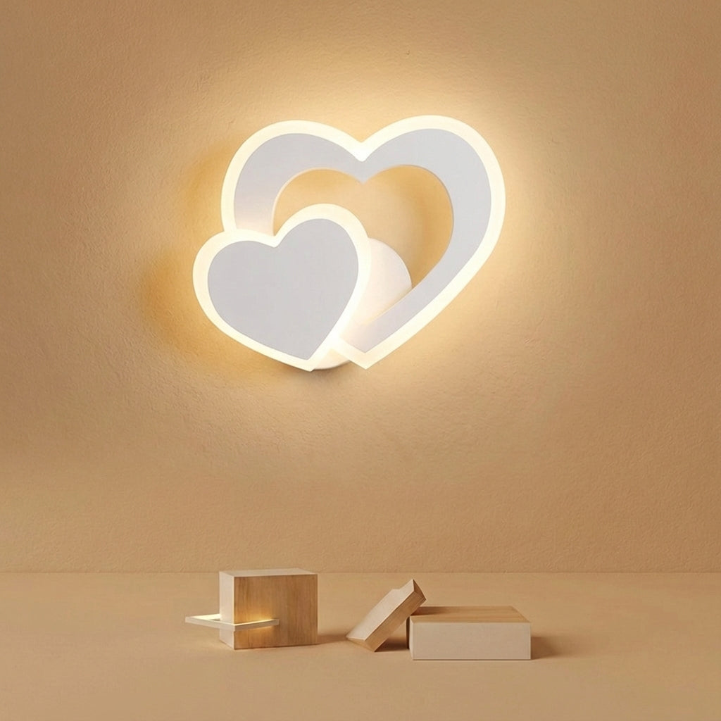 LED Wall Light in Heart Shape