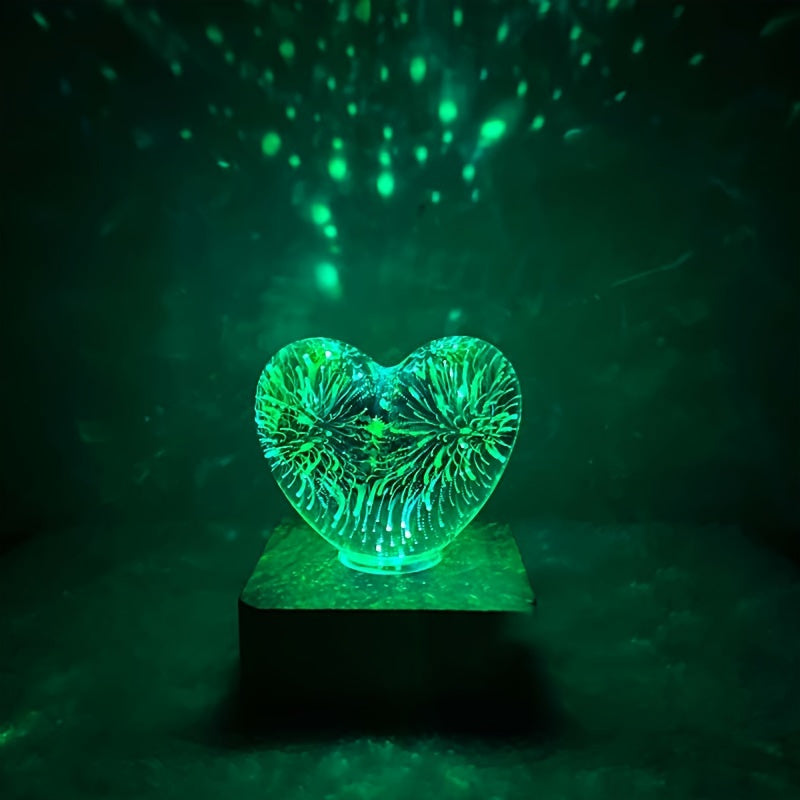 LuminHeart | Heart-Shaped USB LED Lamp for Enchanting Atmosphere