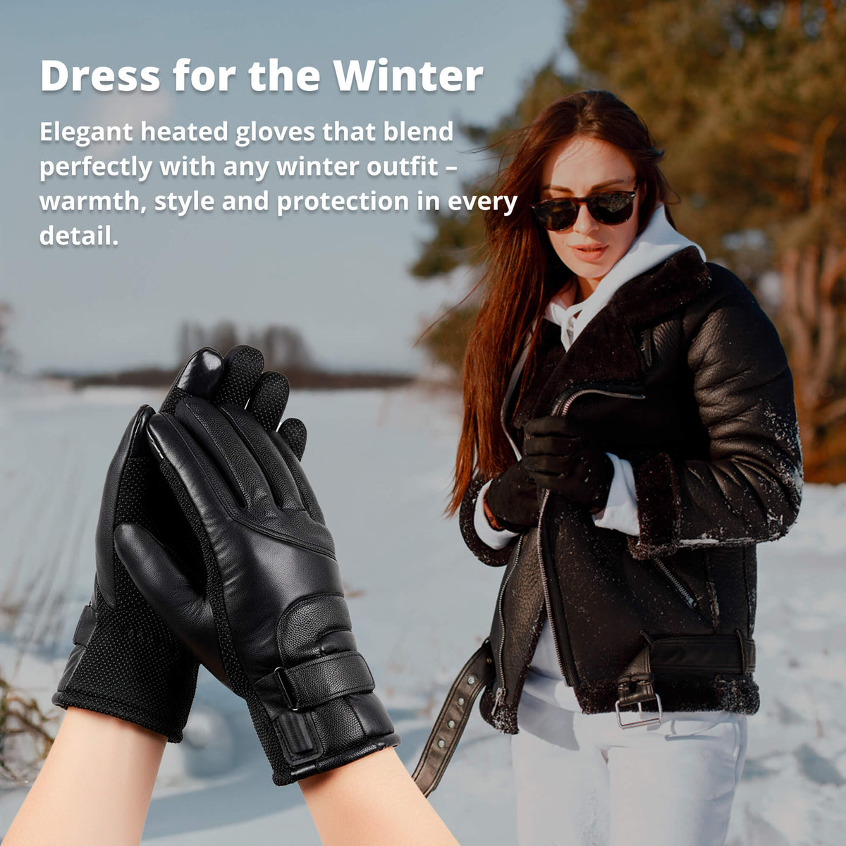 Rechargeable Winter Gloves for Women – Waterproof Heated Comfort