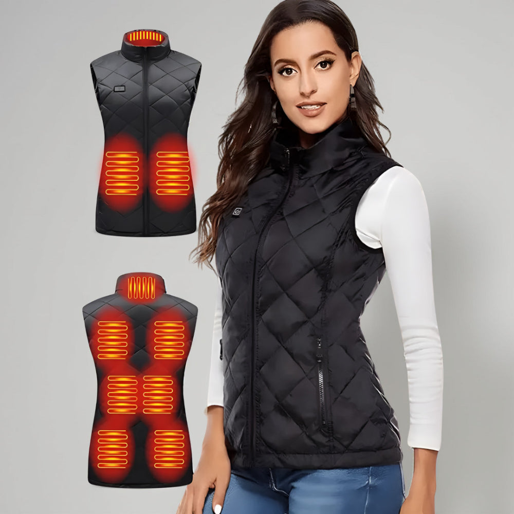 Thermal Comfort Vest for Women | 9 Heating Zones for Cozy Warmth