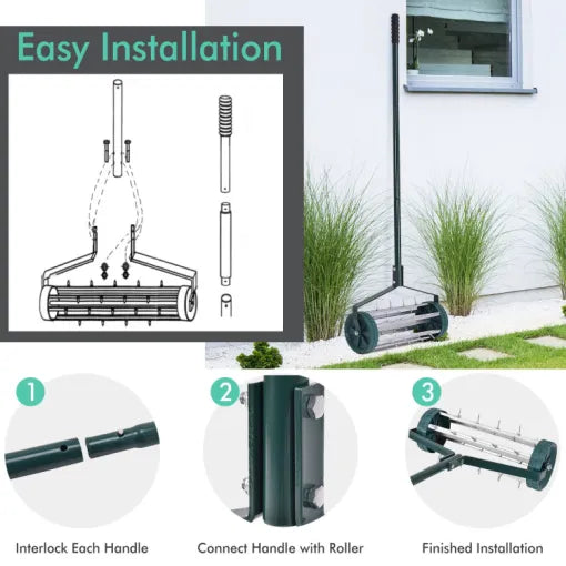 Durable Manual Lawn Aerator for Optimal Soil Health