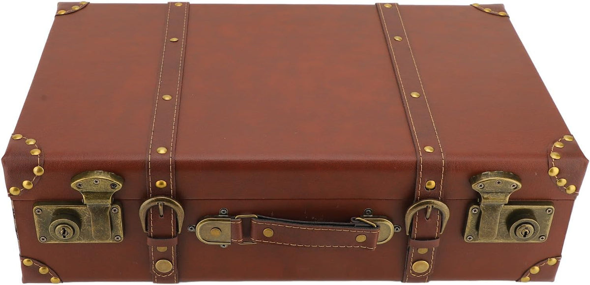 Heritage Collection | Classic Leather Travel Case with Secure Lock | Stylish Compact Design for Weekend Getaways
