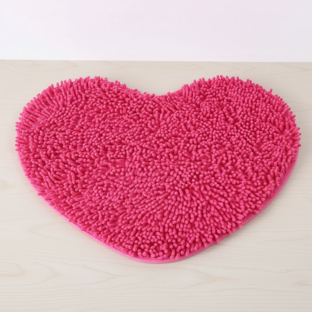 Heart-shaped Area Rug for Home Decor