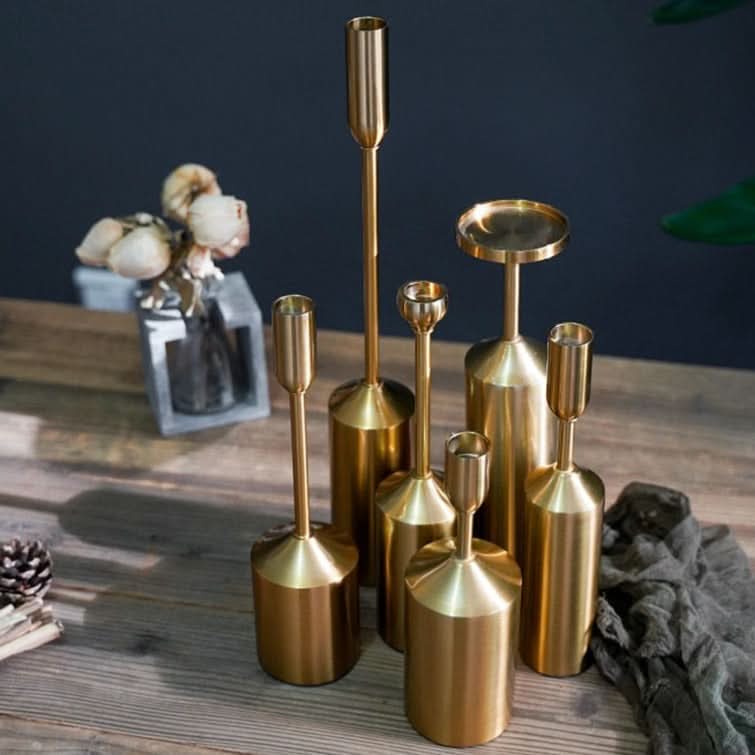 LuxeLight – Elegant Gold Candlestick Collection for Any Space
