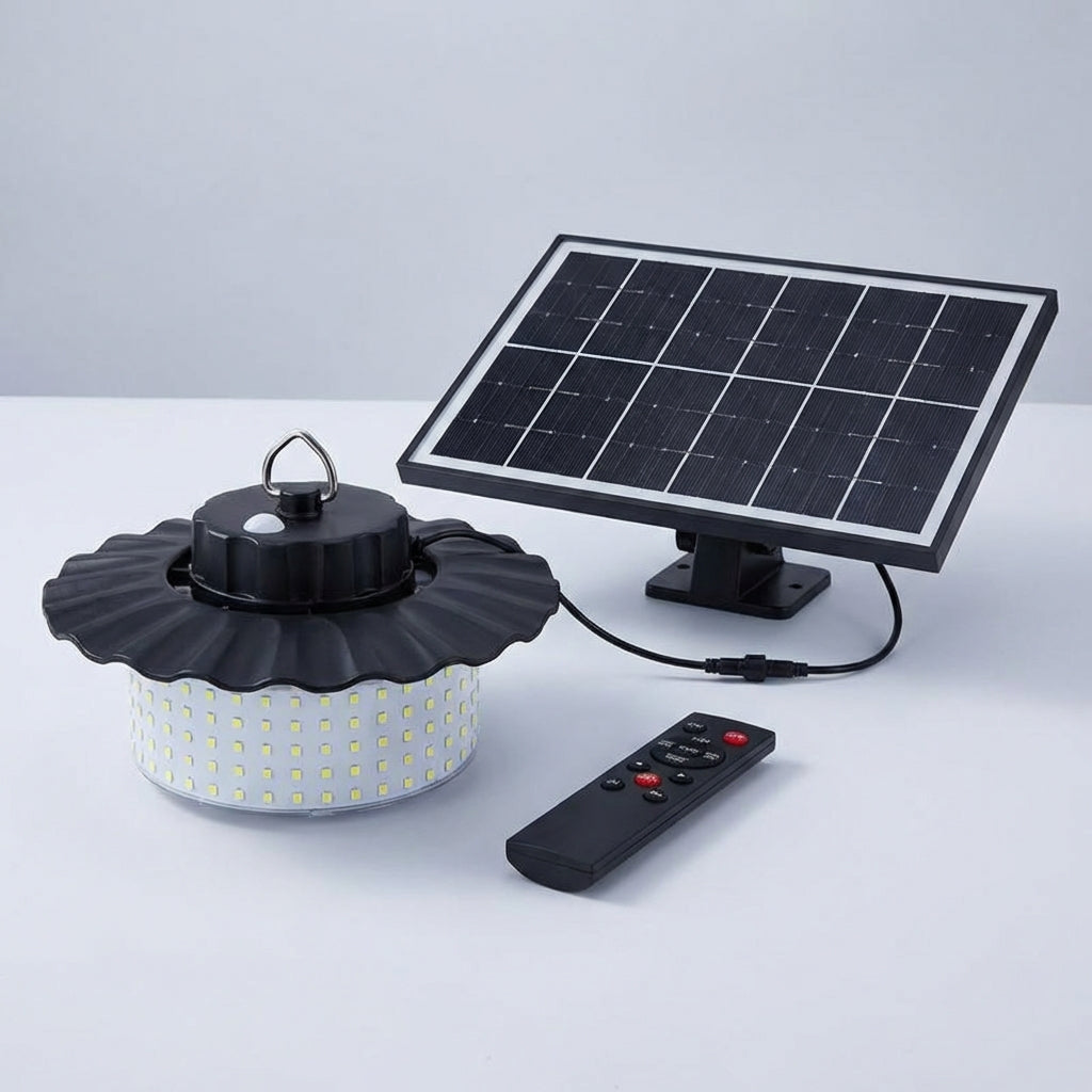 Solar-Powered Security Light with High Brightness Output