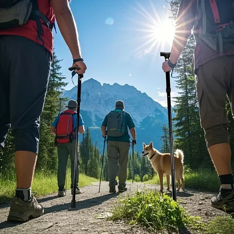 StabilityPro - Adjustable Folding Walking Stick for Outdoor Support