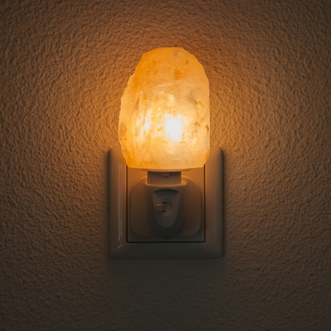 Plug-in Himalayan Salt Light – Natural Glow Lamp