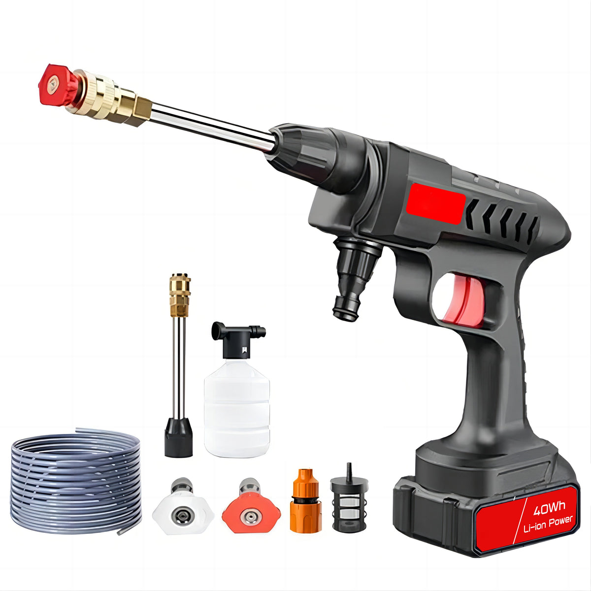 Portable High-Pressure Cleaning Gun for Effortless Car Care