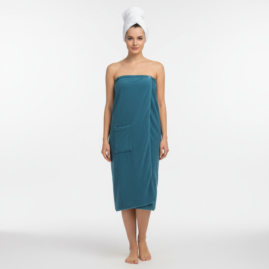 Soft Microfiber Sauna Wrap for Comfort and Absorption