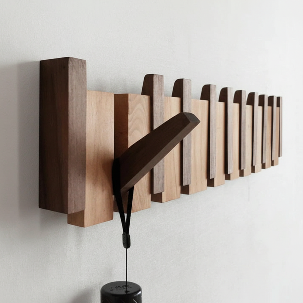 Hallway Wooden Hooks - Decorative Wall Hangers