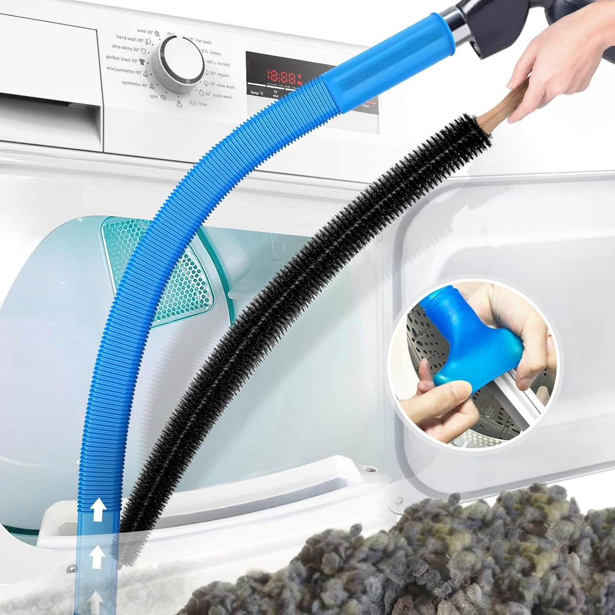 Effortless Lint Cleaner | Extendable Tool for Dryer Vents