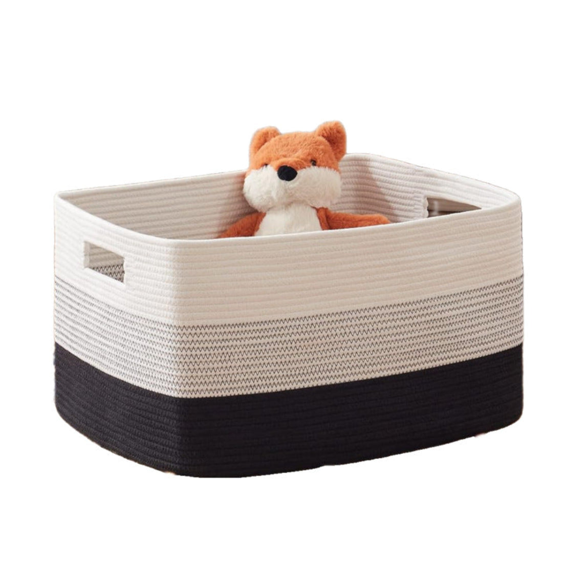 Spacious Woven Storage Basket with Sturdy Handles for Easy Organization