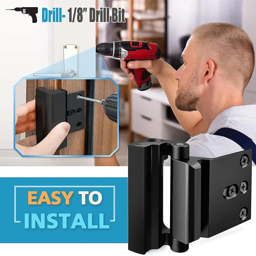Ultimate Home Protection Lock | Sturdy Aluminum Latch for Safety