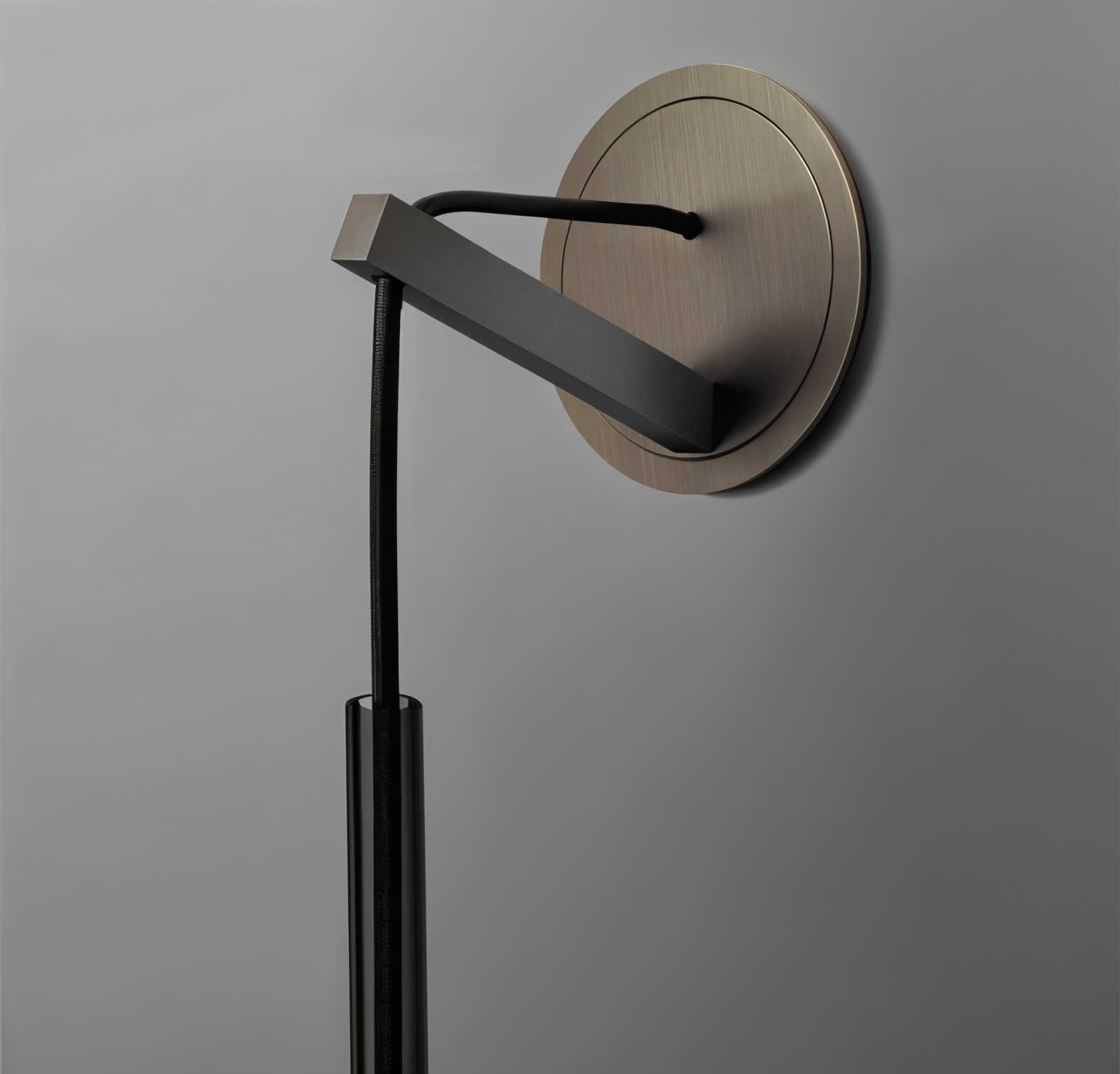 Smoke Glass Minimalist Wall Light Fixture