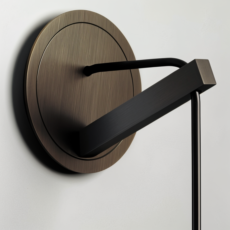 Smoke Glass Minimalist Wall Light Fixture