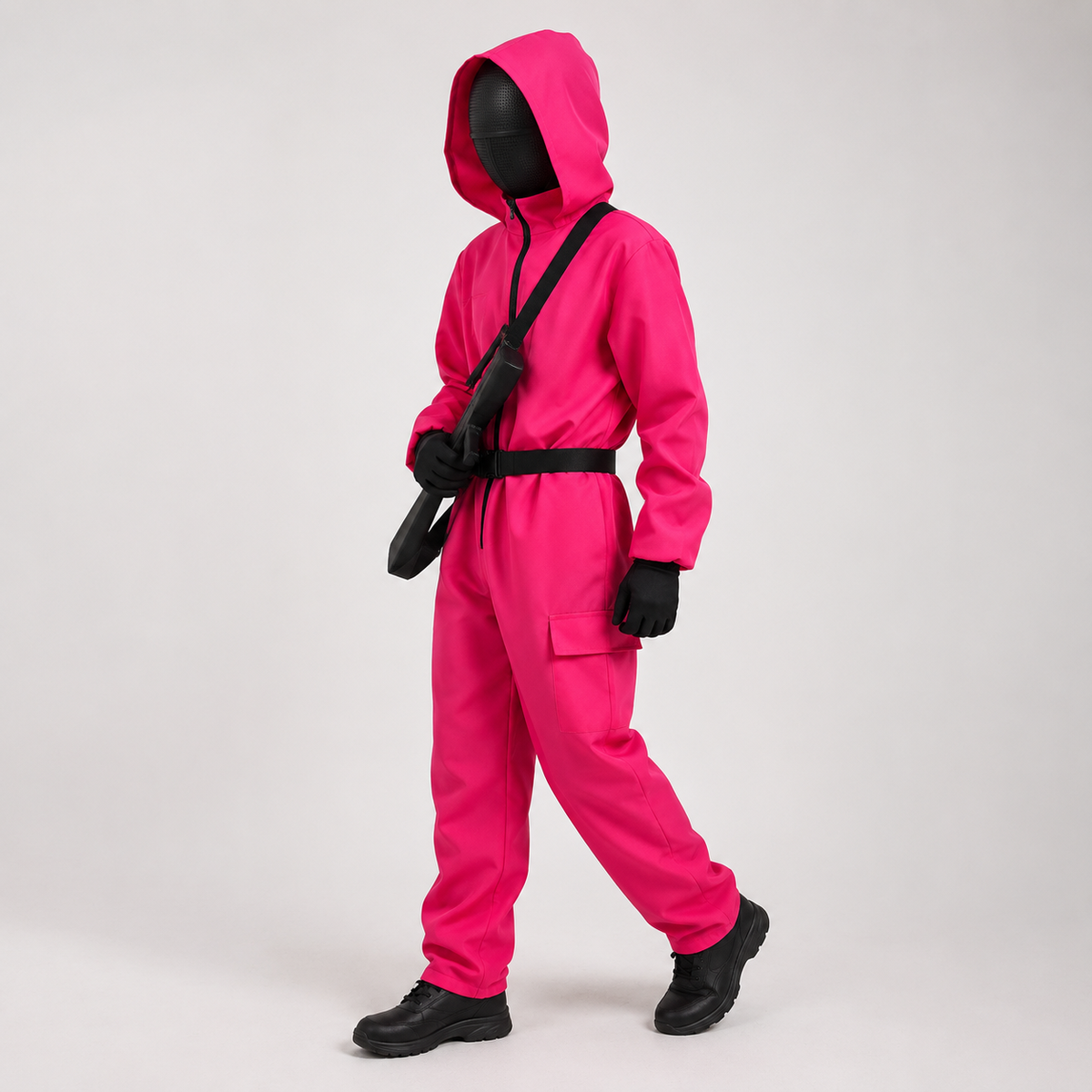 Complete Costume Set with Hood and Face Mask for Halloween Fun