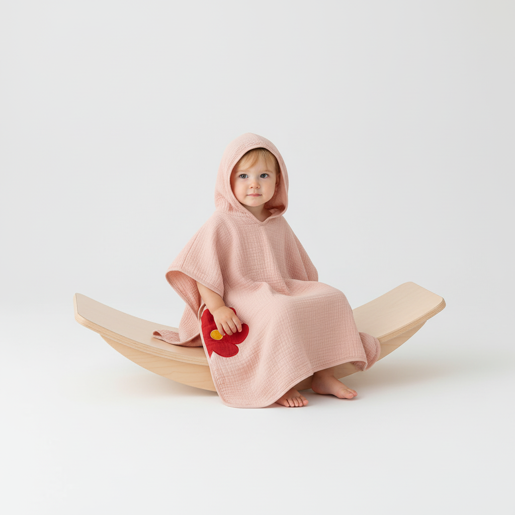 Children's Hooded Poncho Wrap