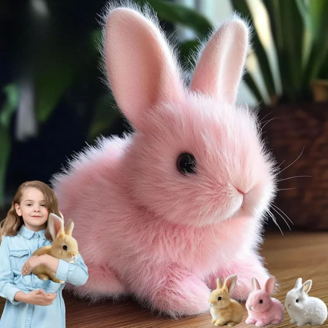 Bouncy Bunny Buddy – Interactive Plush Toy with Ear Motion