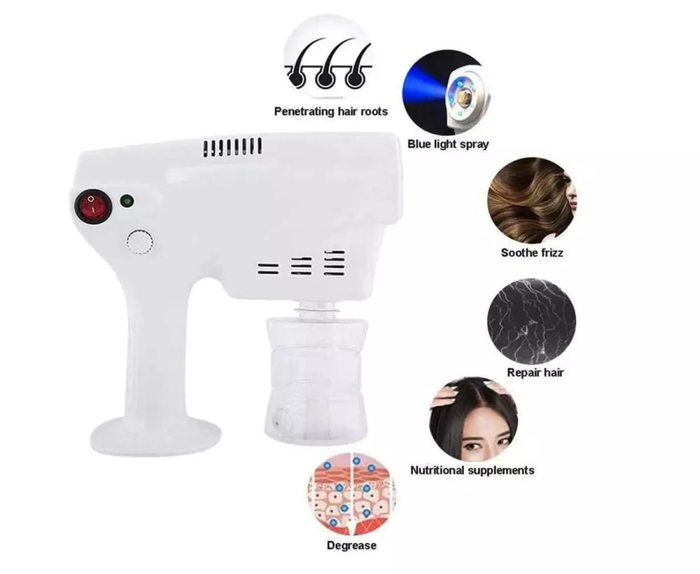 AquaGlow | Travel-Friendly Hair Steamer with Custom Settings