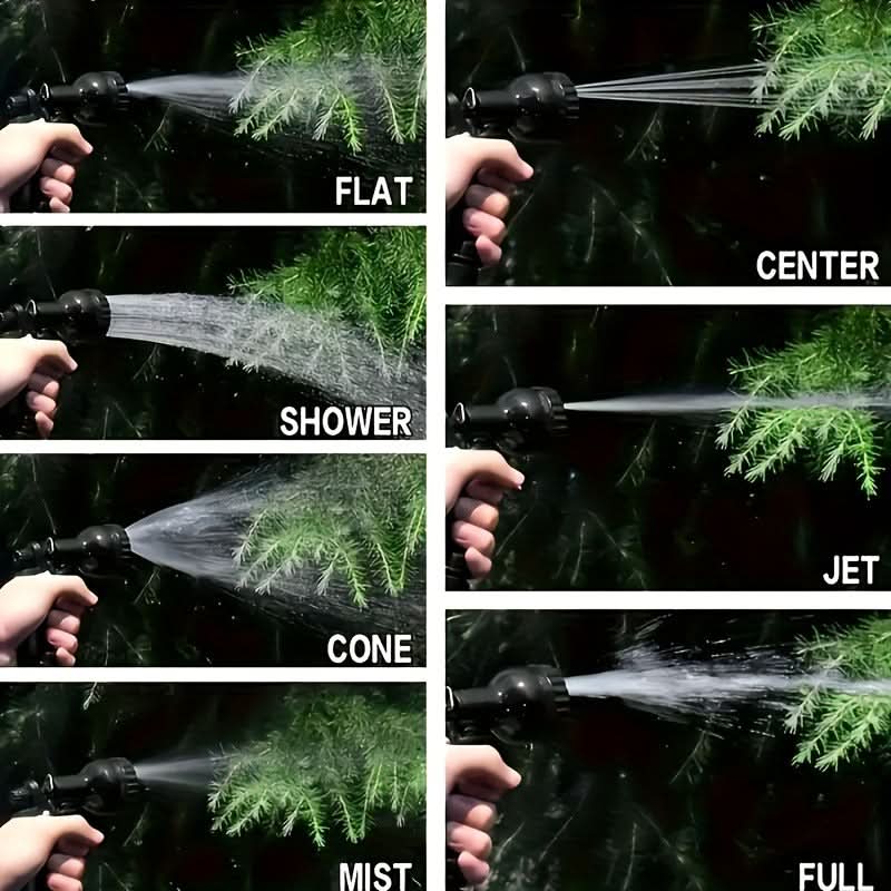 AquaFlex - Versatile Expandable Watering Hose with 7 Spray Options