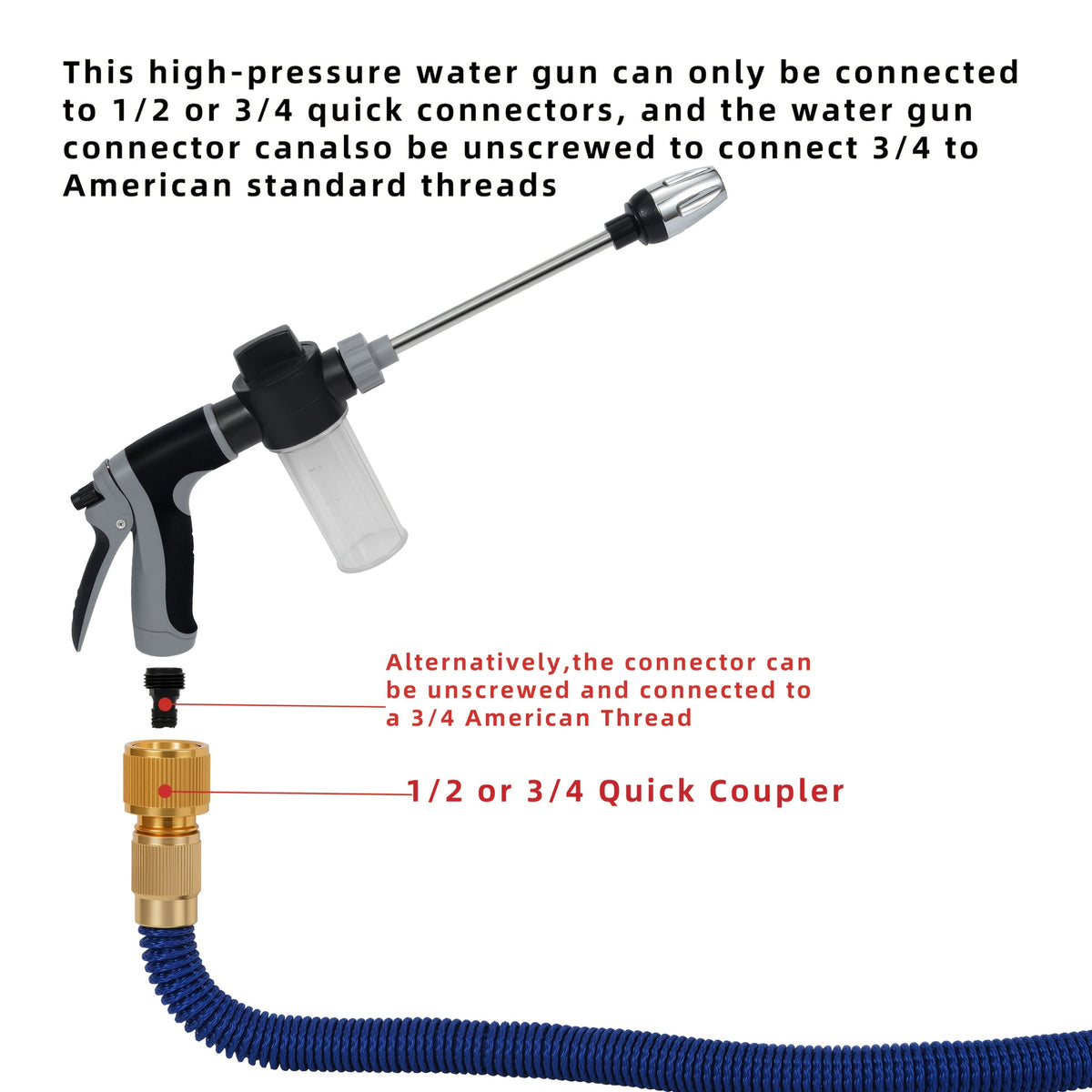 AquaForce - Precision Spray Nozzle for Effortless Cleaning