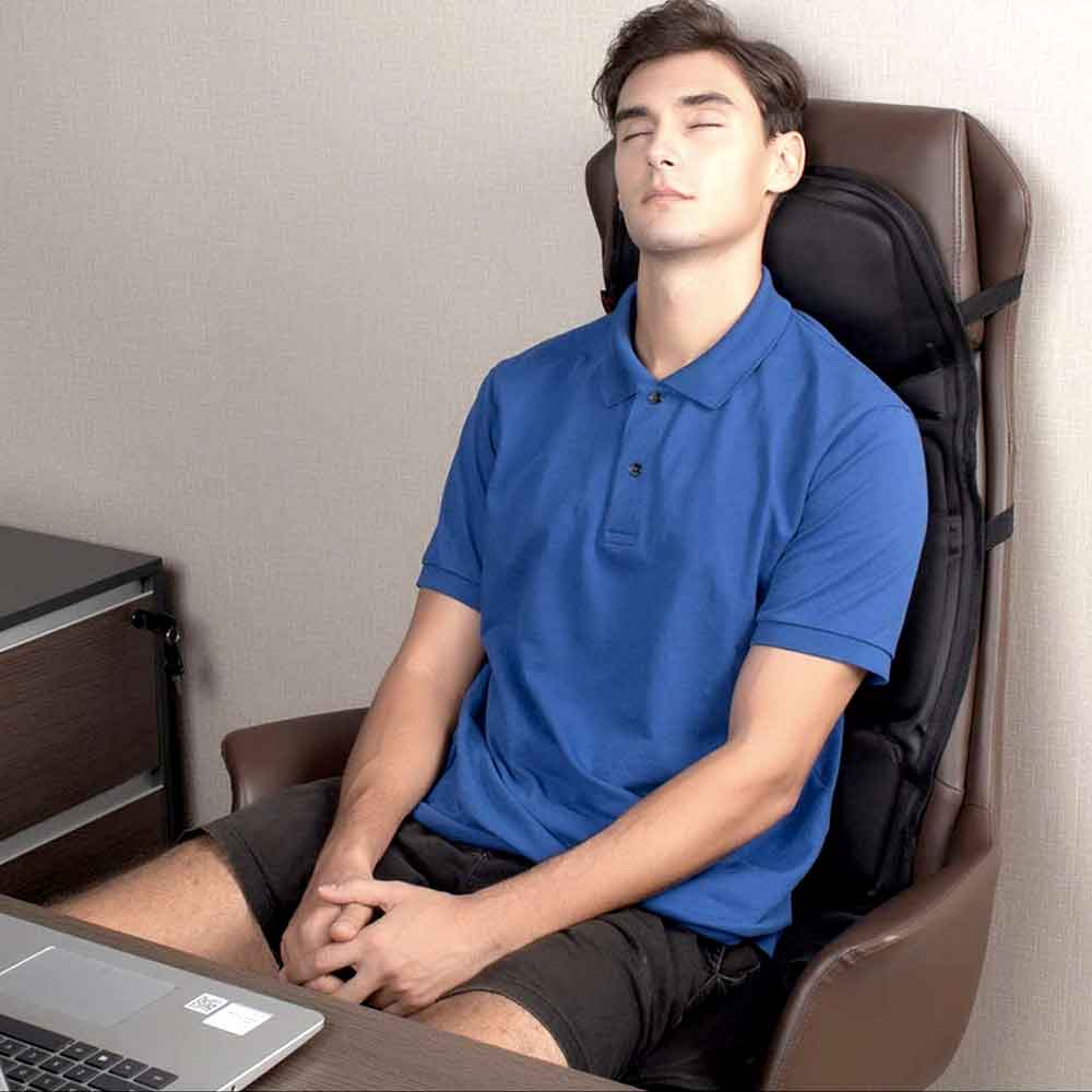 Stylish Relaxation Cushion with Soothing Heat Neck Support