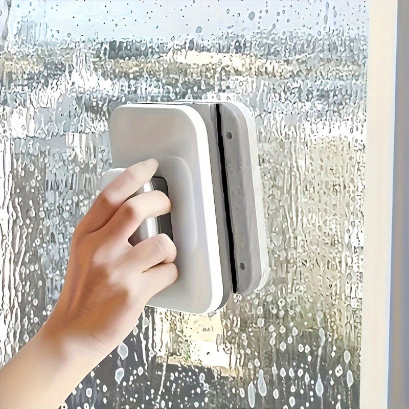 Dual-Sided Magnetic Glass Cleaner for Effortless Shine