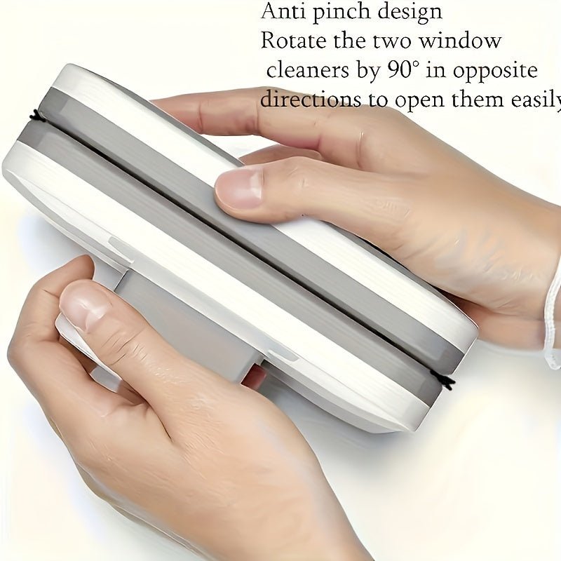 Dual-Sided Magnetic Glass Cleaner for Effortless Shine