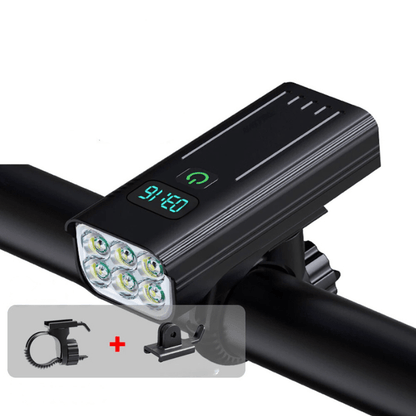 Ultra Bright 5000 Lumen Bicycle Light with USB-C Rechargeable Battery