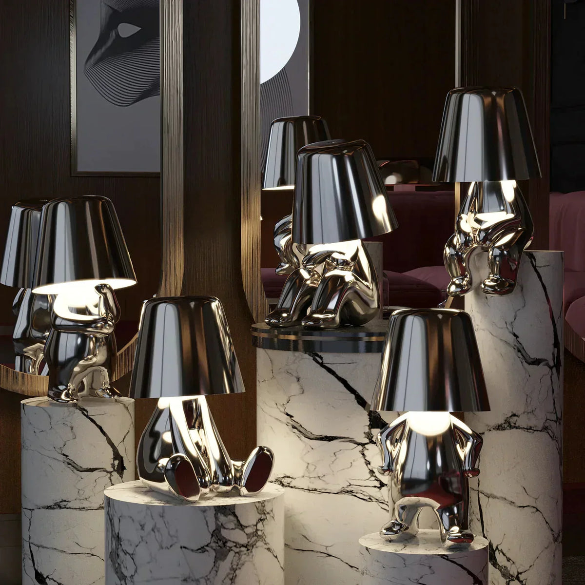 Adjustable Brightness Desk Lamp - Fun Design