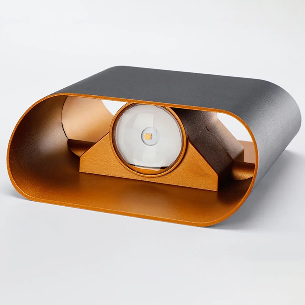 Elegant Outdoor LED Wall Fixture - Waterproof Dual Lighting