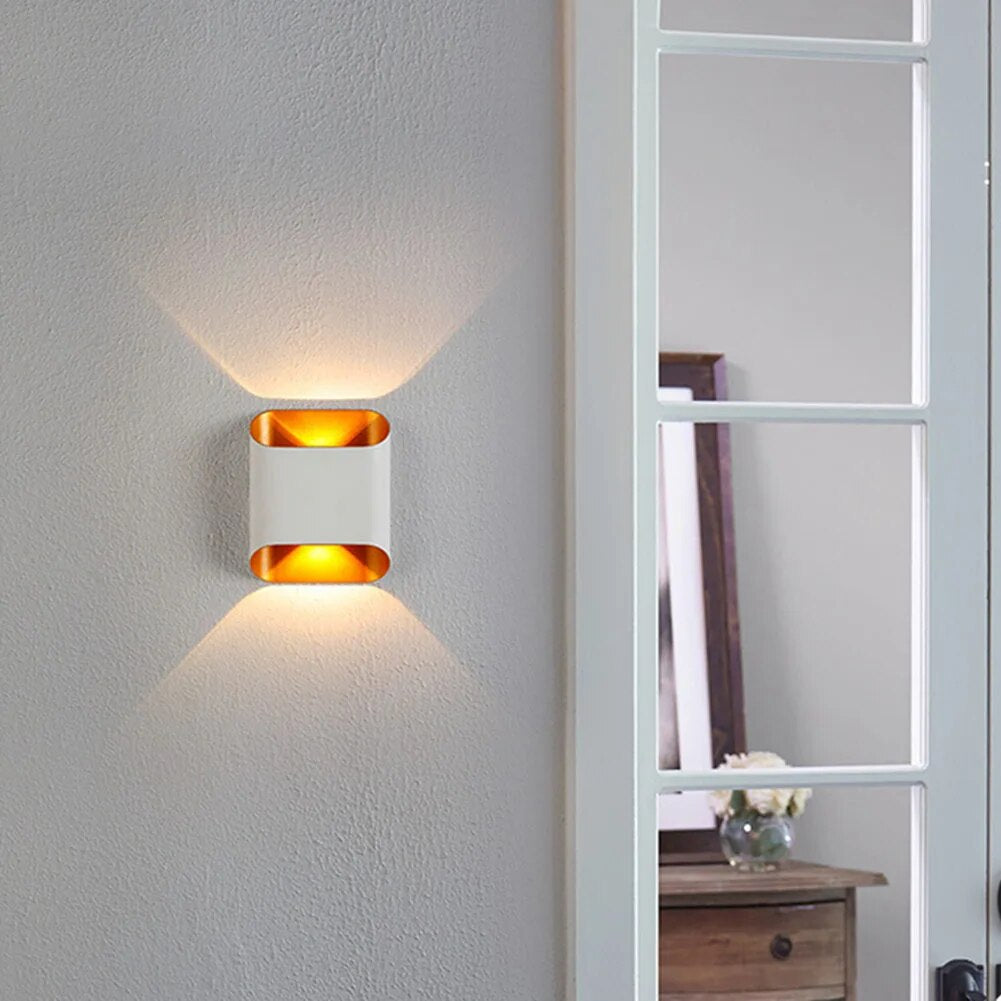 Elegant Outdoor LED Wall Fixture - Waterproof Dual Lighting