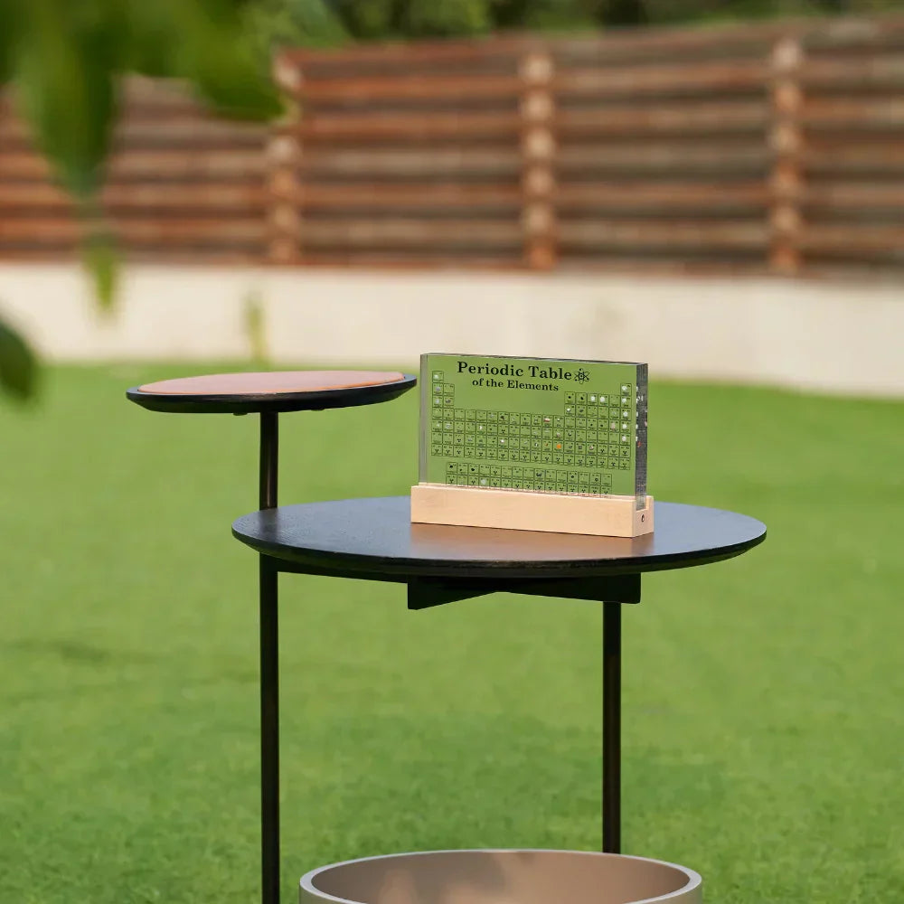 Illuminated Element Showcase with 83 Authentic Samples | Stylish Science Decor