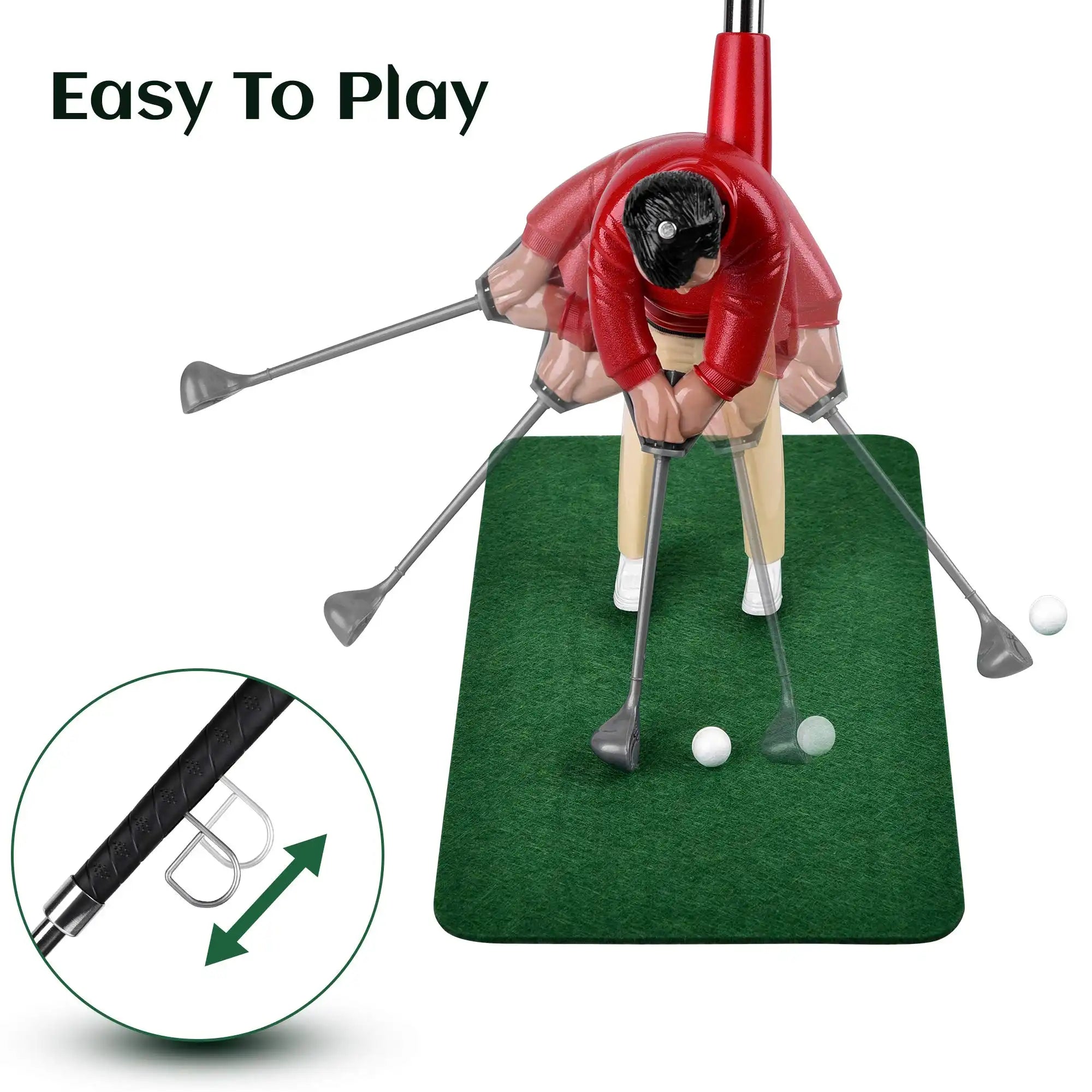 Home Golf Training Kit | 5-Piece Club Set with Mat & Balls