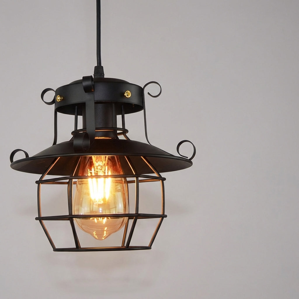 Rustic Industrial Hanging Ceiling Light Fixture