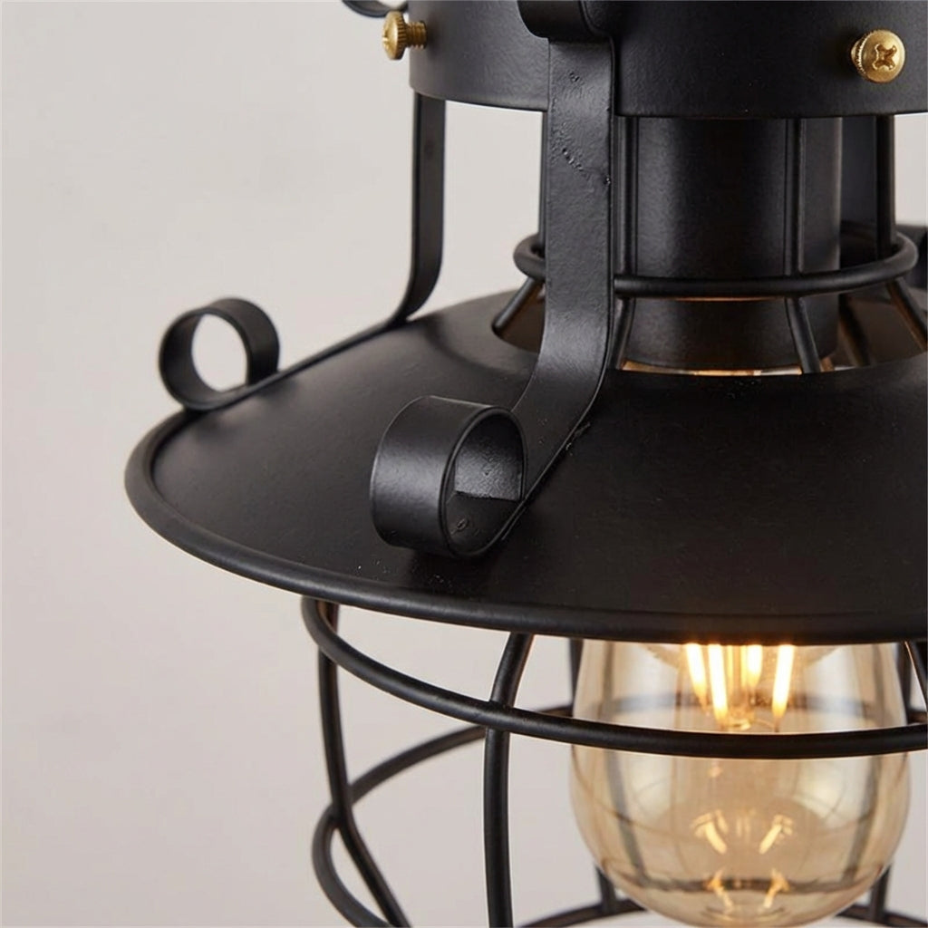 Rustic Industrial Hanging Ceiling Light Fixture